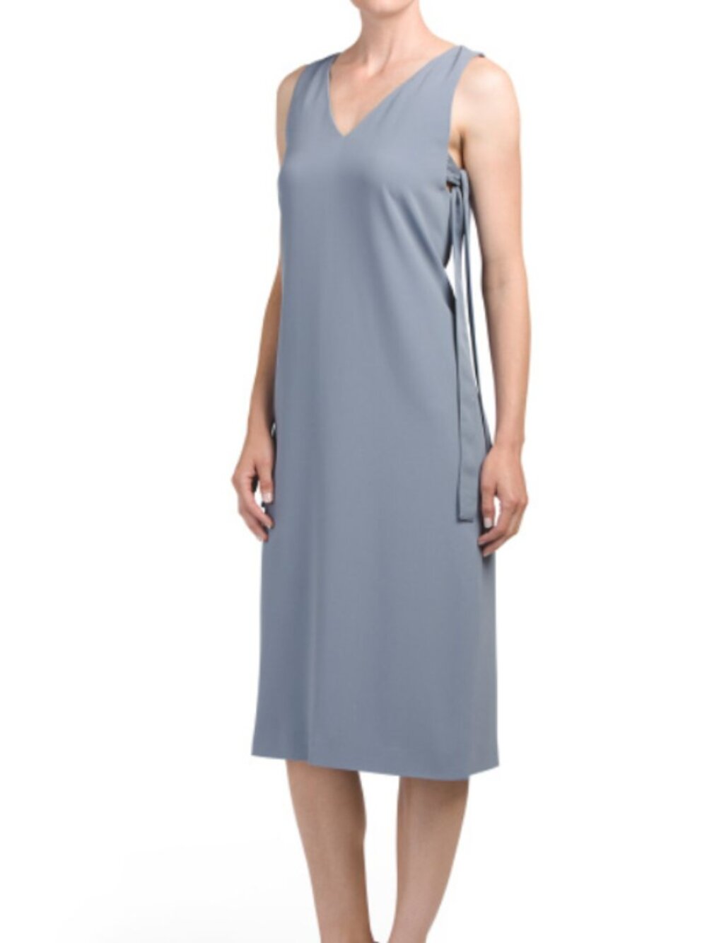 NWT Theory Brisk Blue Maxyne Crepe Dress